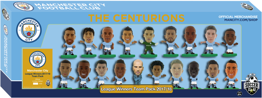 Limited Edition Man City 2017/2018 League Winners Team - Manchester City (1024x508), Png Download