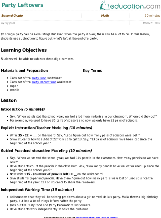 Related Learning Resources - Multiplication Word Problem Lesson Plan (557x731), Png Download