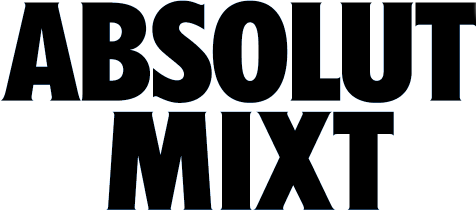 Absolut Mixt Logo Cmyk - Absolut Mixt Blueberry & Lime 250ml Can (1000x420), Png Download