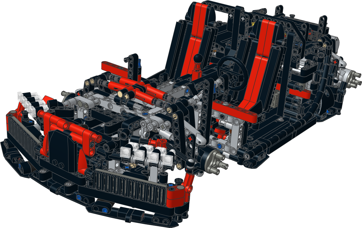 Bugatti - Chiron363 - Bugatti Chiron Lego Engine (1212x765), Png Download