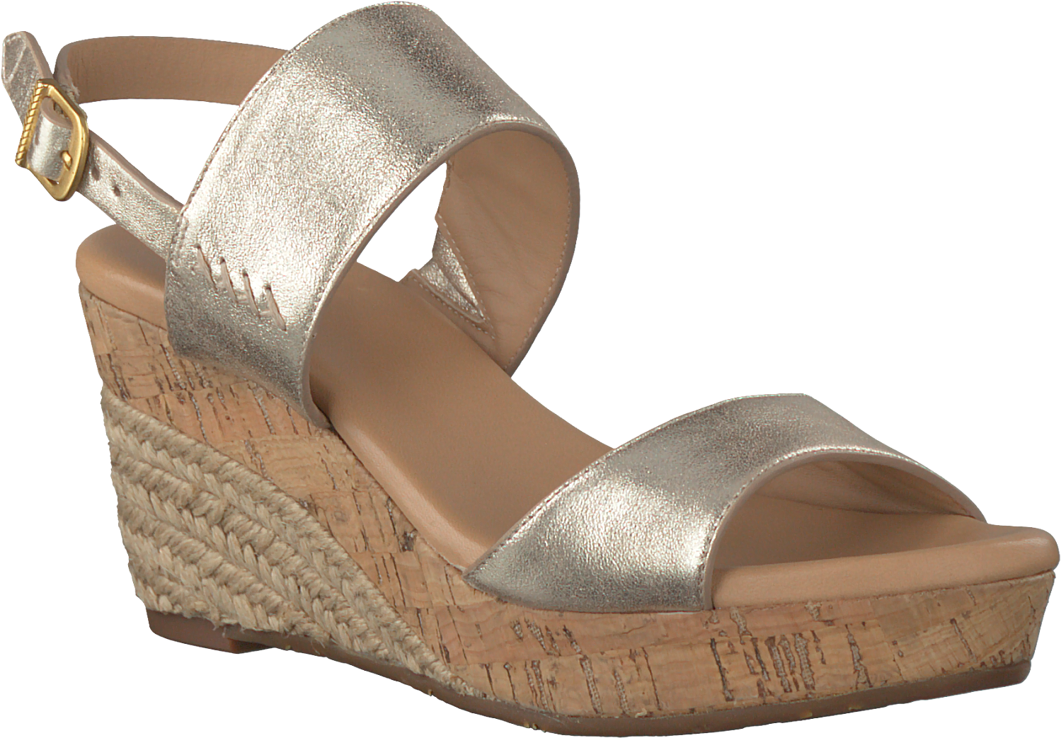 Gouden Ugg Sandalen Elena - Ugg Women's Elena Wedge Sandal (1500x1060), Png Download