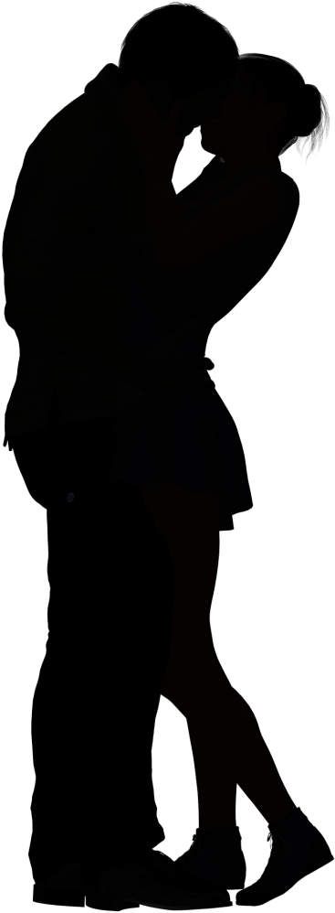 Couple Shadow Png (936x1024), Png Download