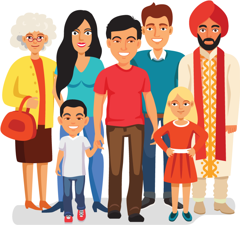 Sign Up Your Group To Volunteer - Family (860x800), Png Download