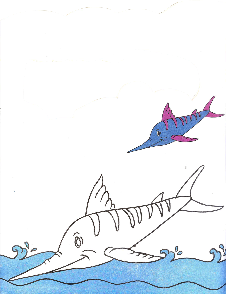 Picture Of Look And Color - Atlantic Blue Marlin (976x1270), Png Download