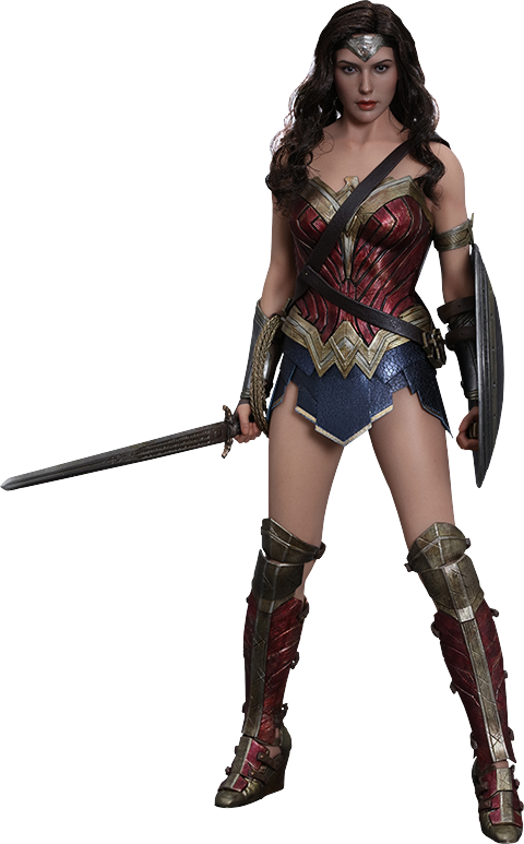 Hot Toys Wonder Woman Sixth Scale Figure - Justice League Wonder Woman Sword (480x773), Png Download