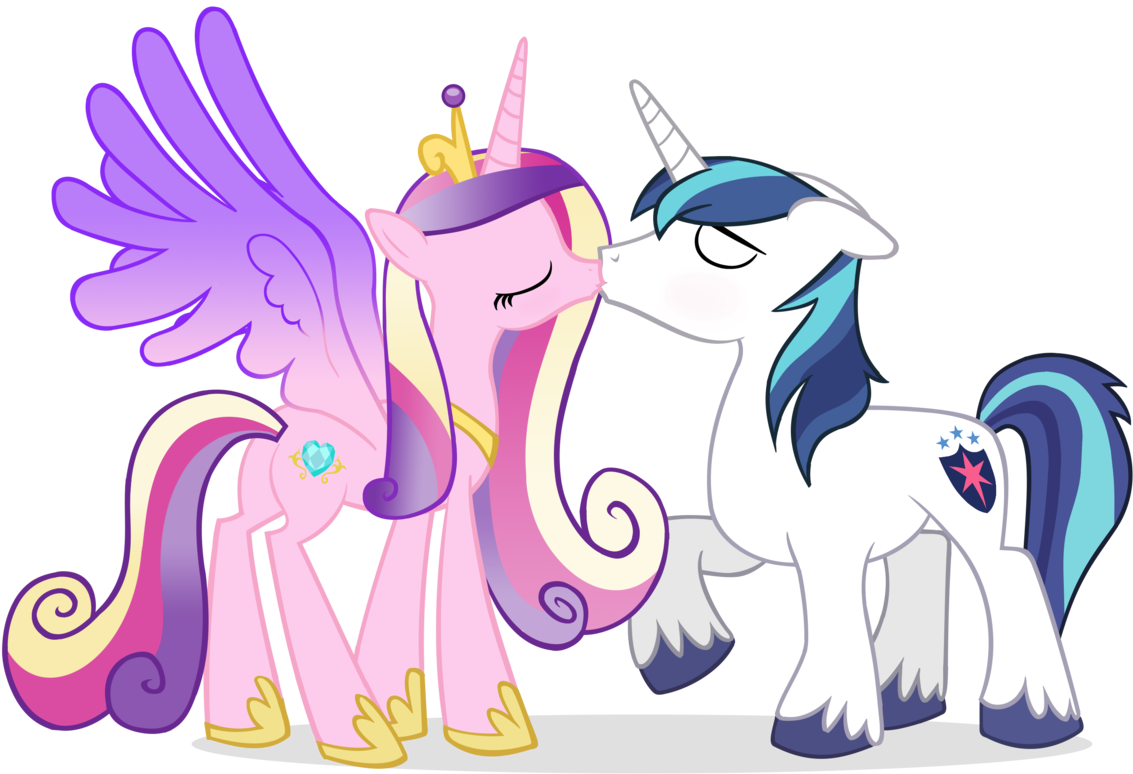Invisibleink, Commission, Couple, Eyes Closed, Female, - Princess Cadance Shining Armor (1280x799), Png Download