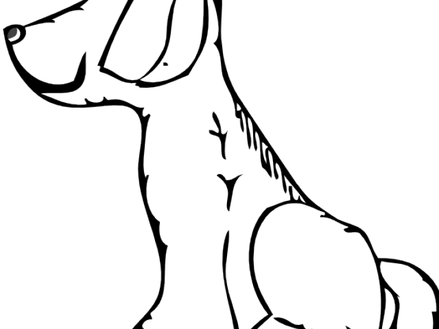 Black And White Dog Clipart - Clip Arts Of White Dog (640x480), Png Download