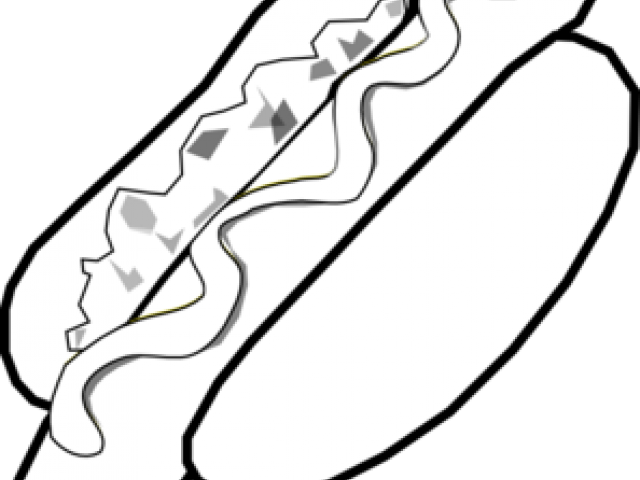 Hot Dogs Clipart Black And White - Clip Art (640x480), Png Download