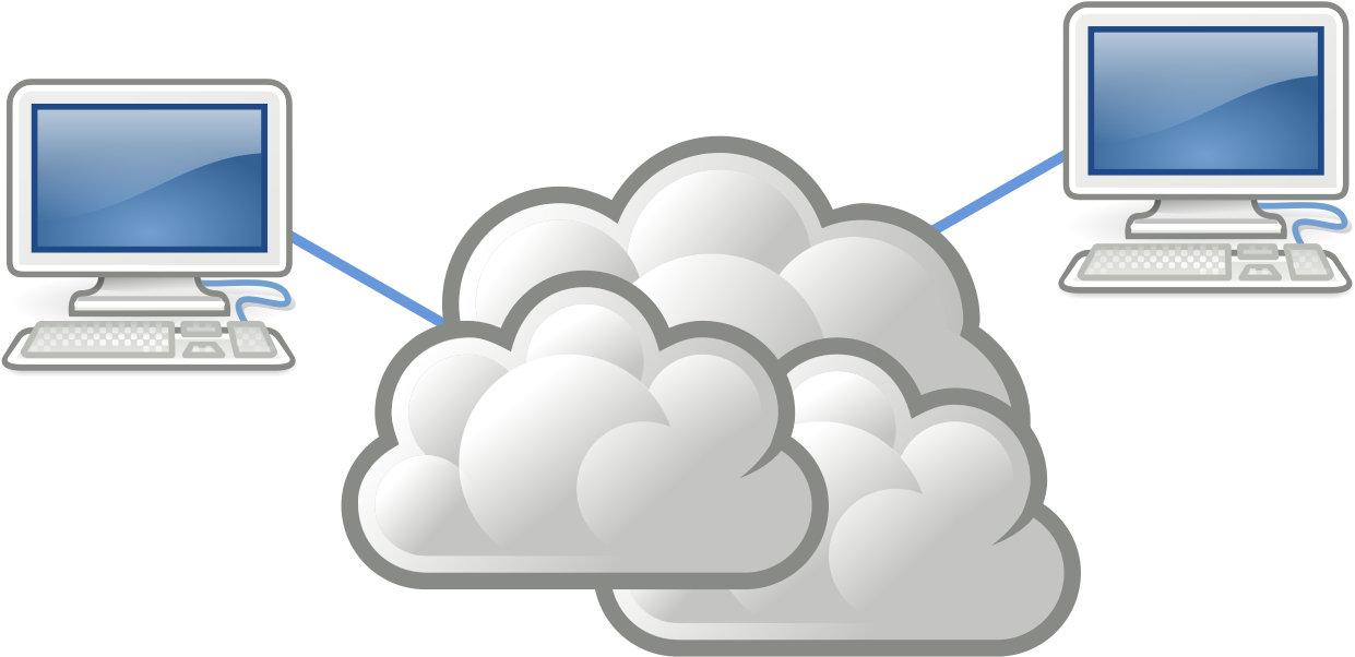 Internet As Cloud - Sunny And Cloudy Weather Symbol (1280x657), Png Download