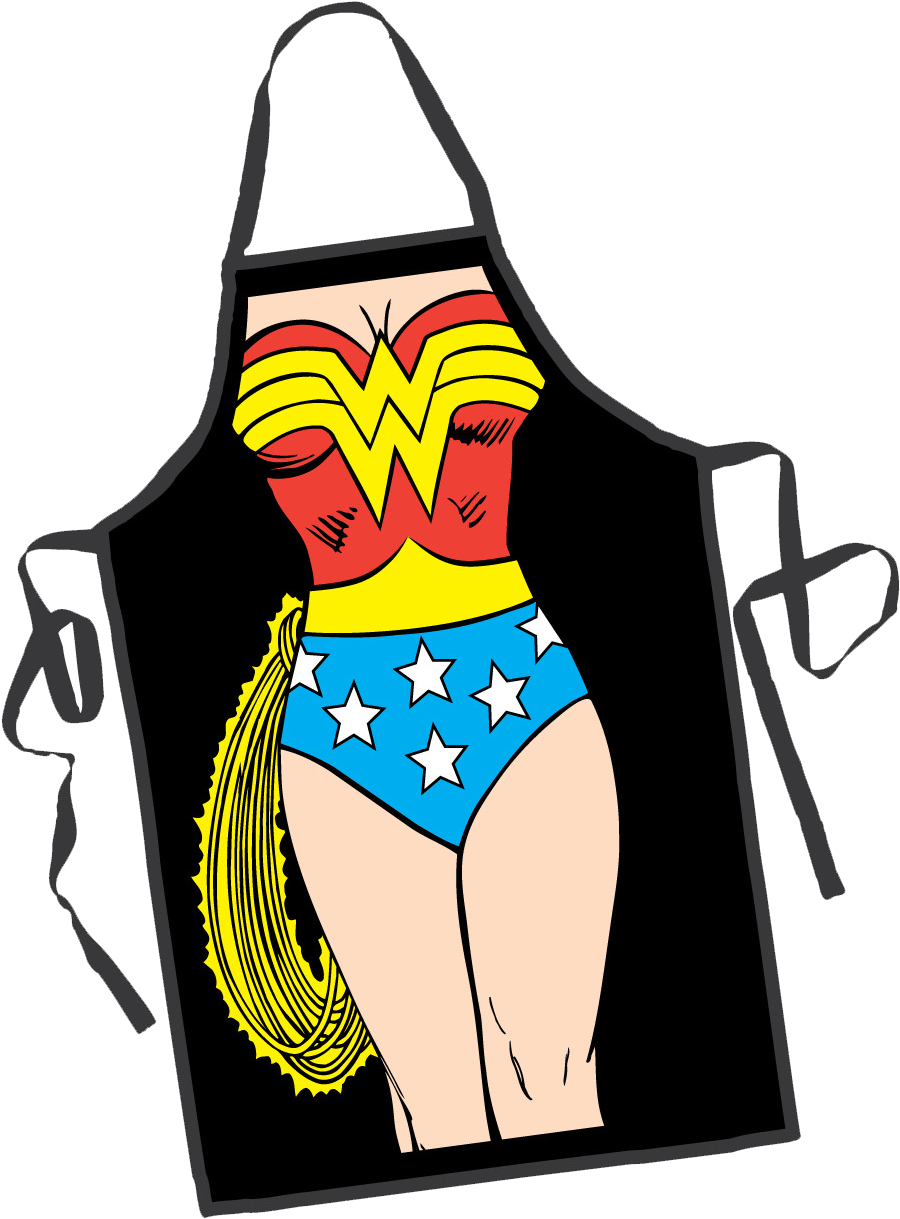Wbcp Lines Up Wonder Woman Product Just In Time For - Super Hero Aprons (927x1302), Png Download