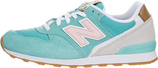 Genuine New Balance Women 696 Trainers Aquamarine / - Shoe (650x650), Png Download