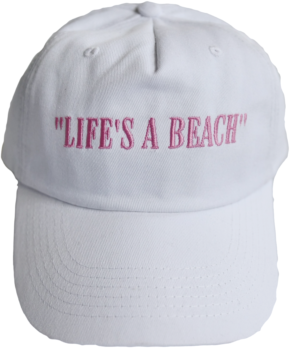 "life's A Beach" Hat - Hat (988x1184), Png Download