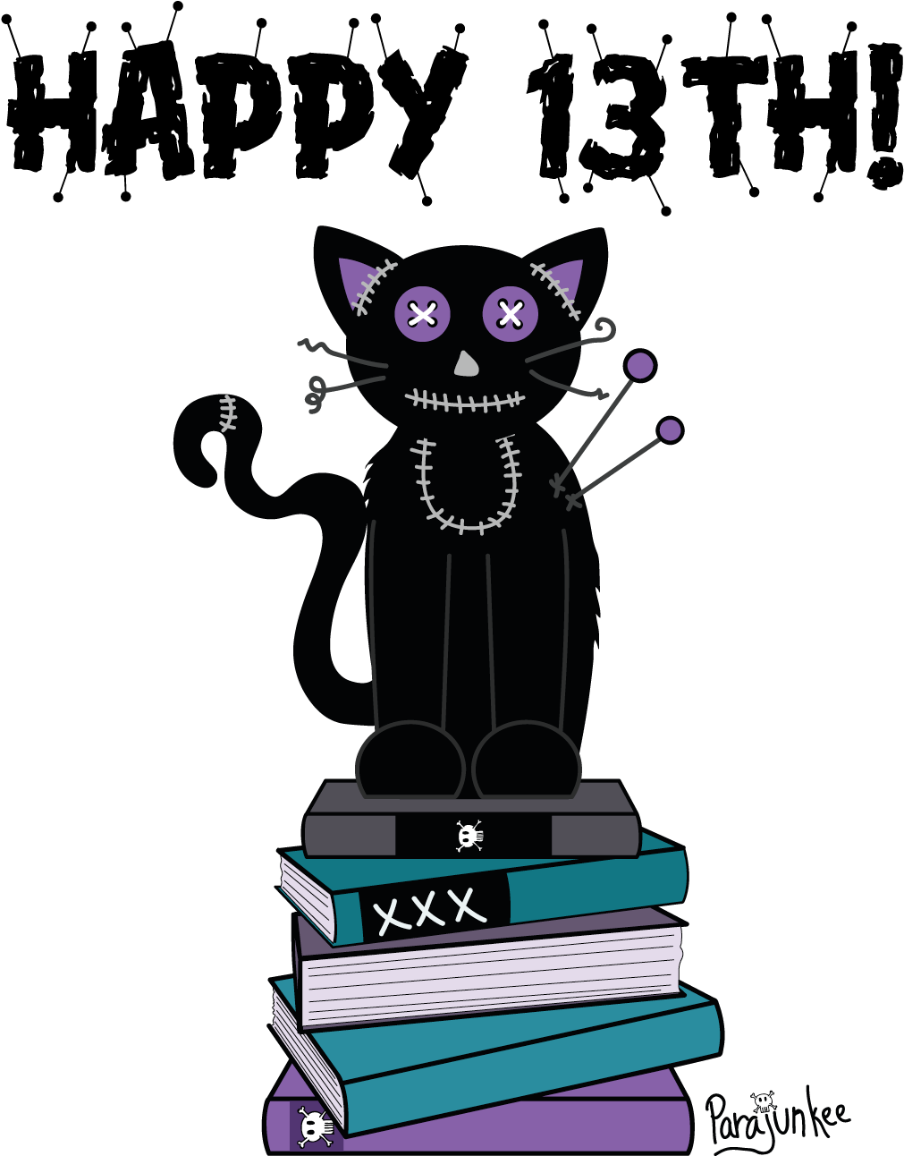 The Black Cat (1071x1360), Png Download