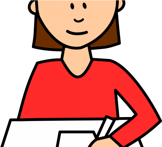 Student Writing Clipart - Someone Asking A Question (640x480), Png Download