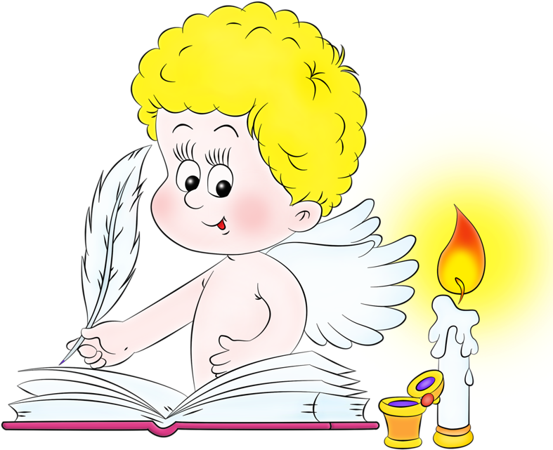 Angel Writing (786x663), Png Download