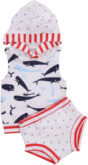 Petite Bello Summer Set 0-6 Months Baby Whale Summer - Lennylemons Whale + Anchor Outfit - 6m (600x600), Png Download