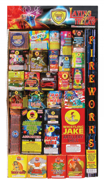 Laying Down The Law Firework Assortment - Big Firework Assortment Boxes (360x650), Png Download