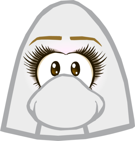 Lashful Eyes Icon - Club Penguin Optic Headset (457x479), Png Download