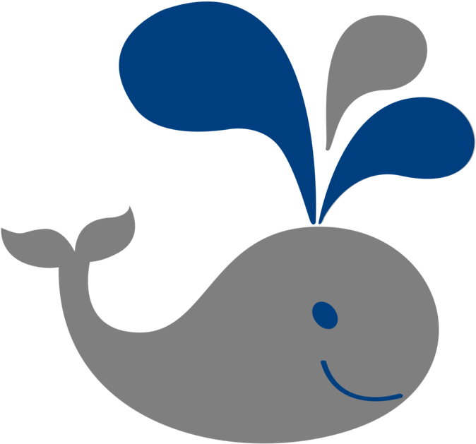 Mom And Baby Whale Clipart Bclipart Free Clipart Images - Draw A Baby Whale (700x700), Png Download