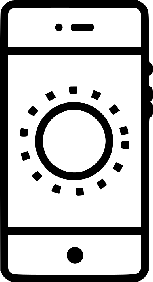Ui Bright Brightness Sun Light Contrast Setting Comments - Icon (532x980), Png Download