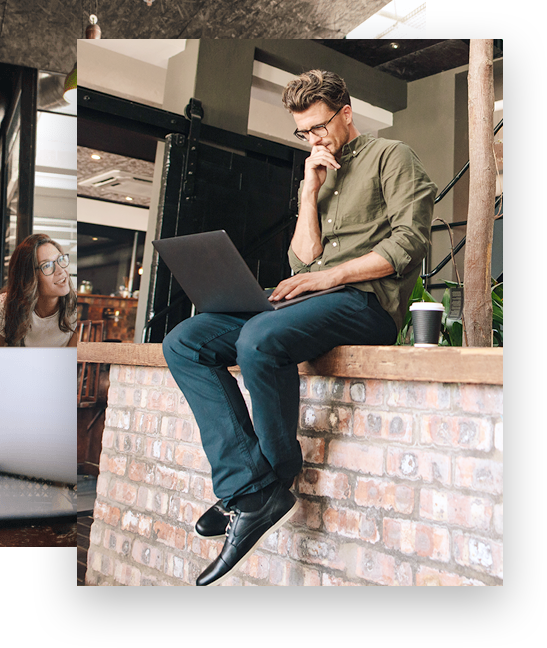 We Create Meaningful Websites That Offer Simplistic - Laptop (547x648), Png Download