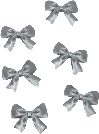Bows- - Silver (480x480), Png Download