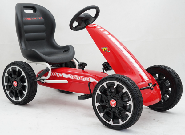 Licensed Abarth Pedal Go Kart - Licensed Abarth Pedal Go Kart - Red (600x600), Png Download
