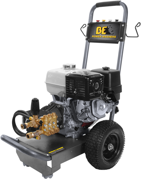 4000 Psi Pressure Washer By Be Pressure W/ Honda Engine - 4000 Psi Pressure Washer (500x639), Png Download
