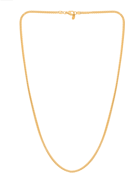 Franco Chain - Gold - Marcozo - Necklace (600x600), Png Download