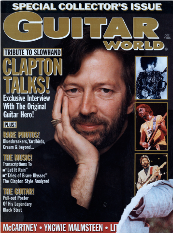 Eric Clapton Magazine Covers - Guitar (576x480), Png Download