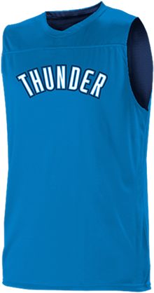 Oklahoma City Thunder Youth Reversible Basketball Jerseys - Oklahoma City Thunder (432x432), Png Download