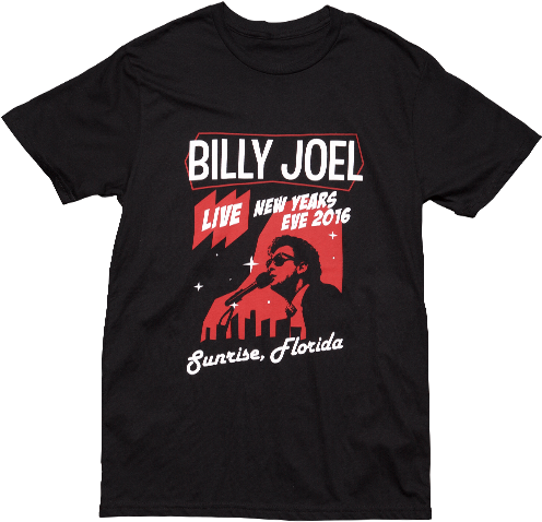 Billy Joel Official Online Store - T-shirt (500x682), Png Download