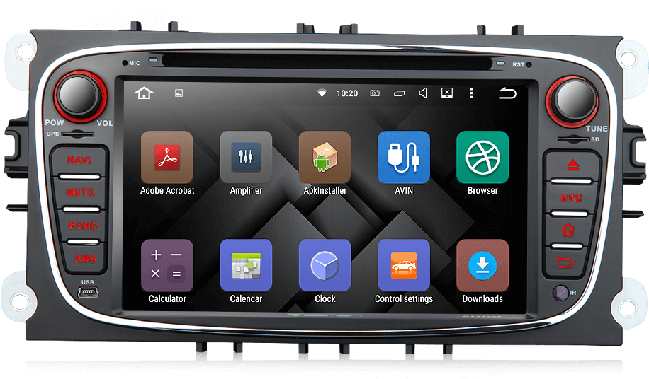 Pure Android - Eincar Direct Android Eincar 7 Inch In Dash Car Dvd (923x542), Png Download