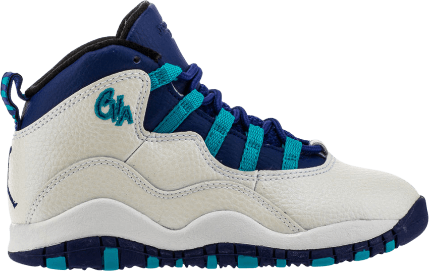 Air Jordan 10 Retro Ps 'charlotte Hornets' - Air Jordan (850x537), Png Download