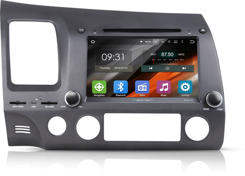 Pure Android - Eonon Ga6153f Android 5.1 Car Dvd For Volkswagen Skoda/seat (814x586), Png Download