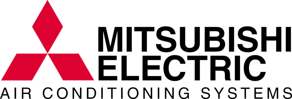Mitsubishi Air Conditioning - Mitsubishi Air Con Logo (1000x340), Png Download