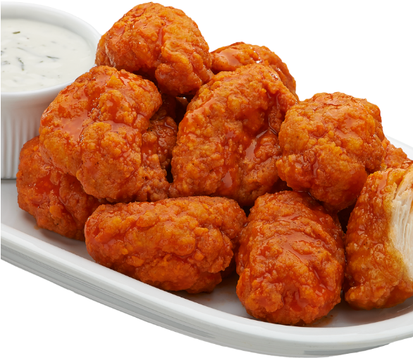 Boneless Chicken Wings - Buffalo Wing (585x585), Png Download