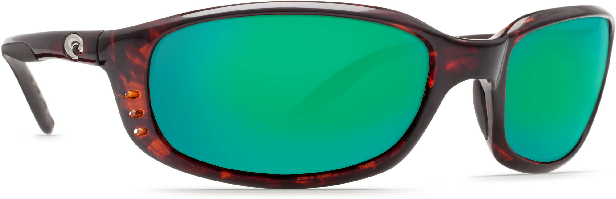 Costa Del Mar Brine Sunglasses In Tortoise, Tr-90 Nylon - Costa Sunglasses Brine Tortoise Green Mir 580p Polarized (2000x1000), Png Download