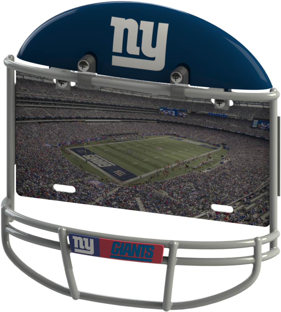 New York Giants Helmet Frame Metal Stadium Photo - New York Giants (926x1024), Png Download