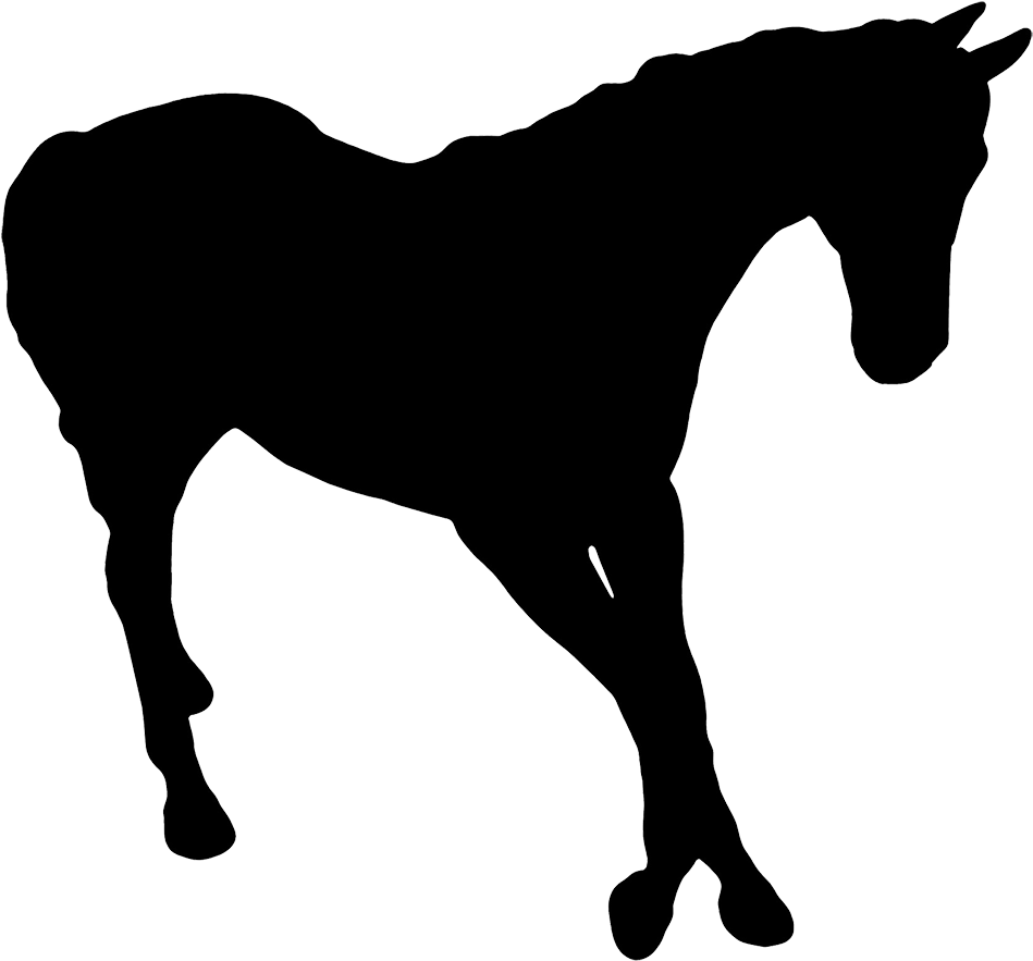 Horse Silhouette Clipart Png - Dark Horse Idiom (1004x920), Png Download