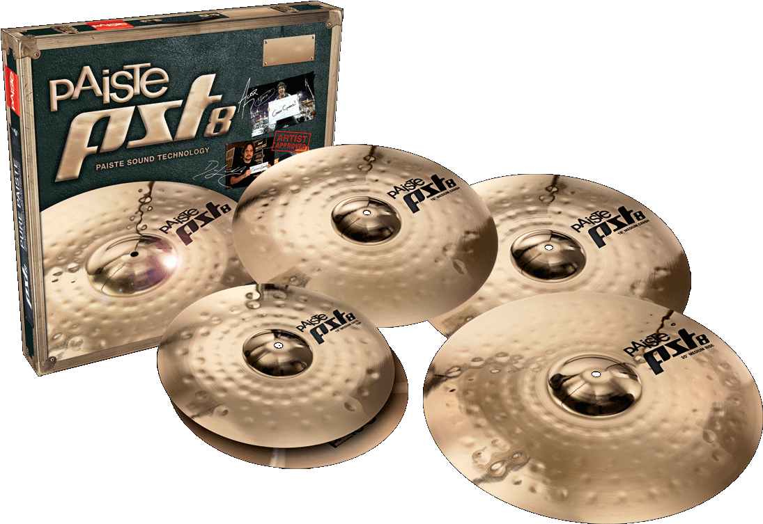 Paiste Pst8 Pack 14"/18"/20" With Bonus 16" Crash - Paiste Pst8 Universal Set (1122x818), Png Download