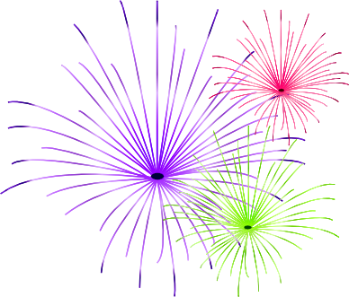 Png Fogos - Fireworks Clip Art (388x331), Png Download