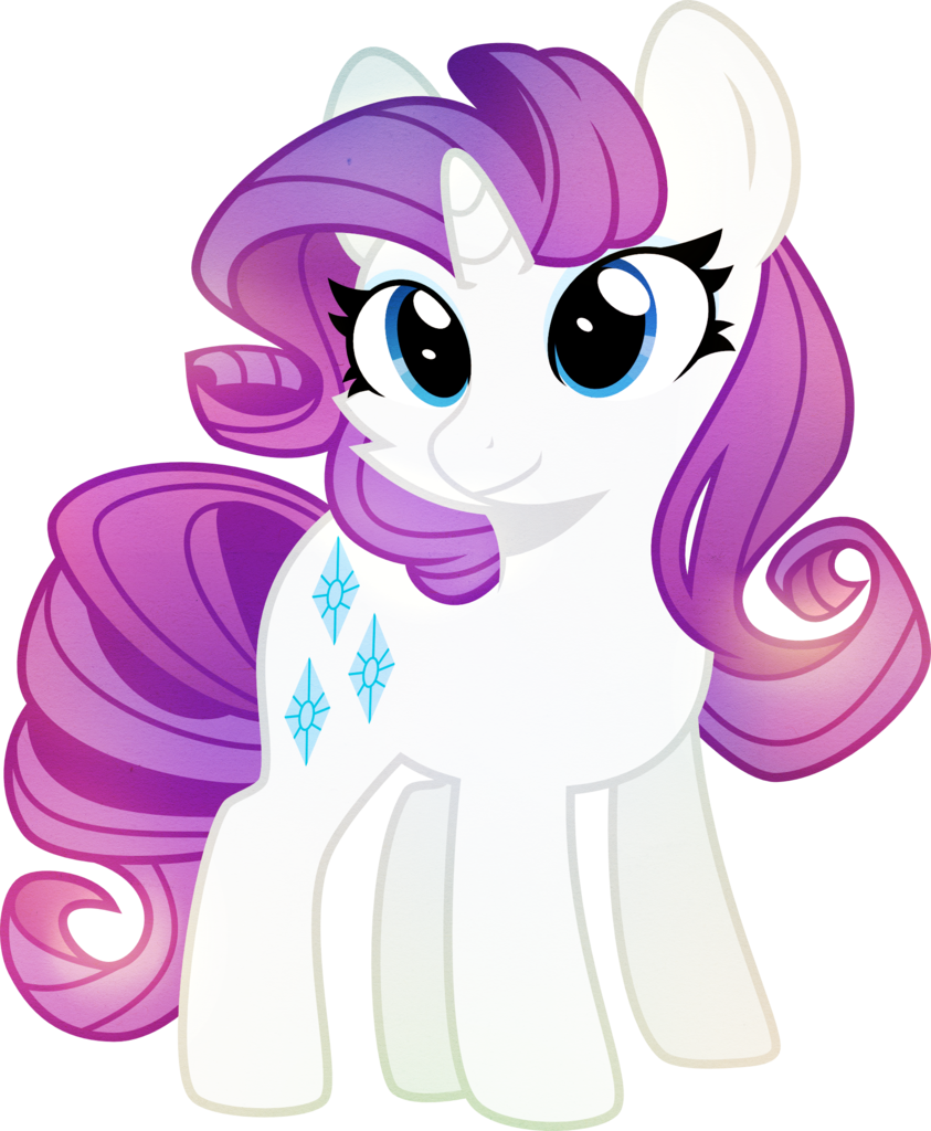 Kotoink, Pony, Rarity, Safe, Simple Background, Solo, - Rarity (843x1024), Png Download
