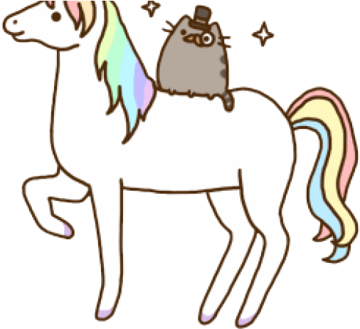 Unicorn Png Transparent Images - Pusheen En Un Unicornio (640x480), Png Download