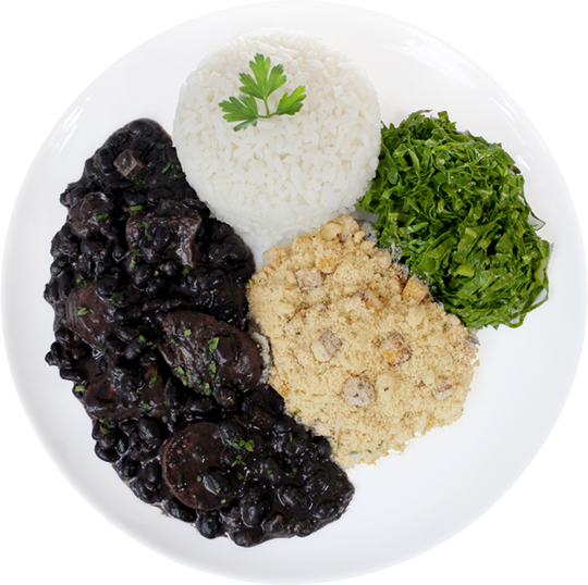Feijoada Vegana Sp E Abc É Na Vai De Veg Temos Delivery - Farofa Com Feijoada (540x538), Png Download
