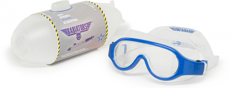Babiators Submariners Goggles Make Your Child's Time - Babiators Submariners Swim Goggles Blue Angles Blue (735x283), Png Download