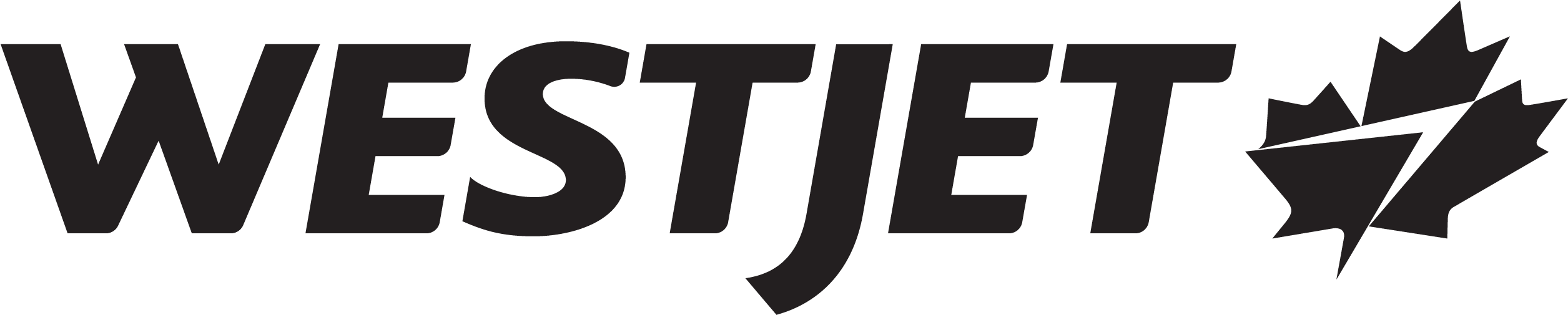 Westjet Logo [eps] [png] - Westjet New Logo 2018 (3031x795), Png Download