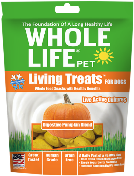 Whole Life Living Treats Grain Free Digestive Pumpkin - Whole Life Cat (461x600), Png Download