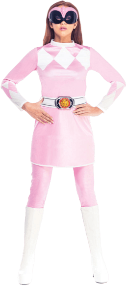 Pink Power Ranger - Woman Fancy Dress Power Ranger (366x580), Png Download