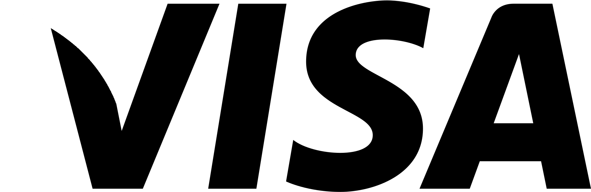 Visa Logo Black And Ahite - Visa Logo White Png (2400x2400), Png Download